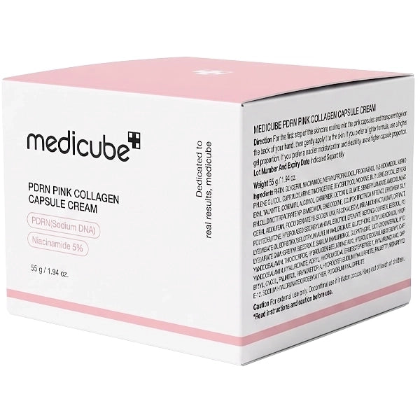 Creme Facial Hidratante Medicube PDRN Pink Collagen Capsule Cream de 55 g