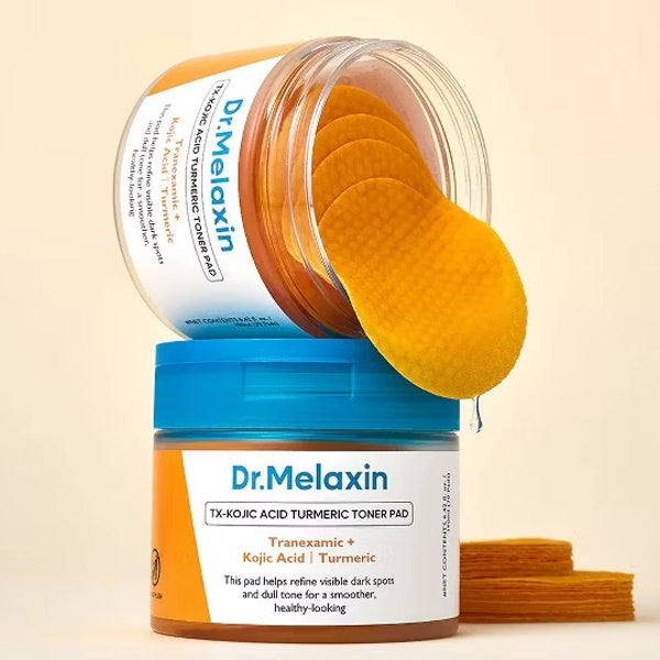 Almofadas Tônicas Dr.Melaxin TX-Kojic Acid Turmeric Pad de 70 Unidades