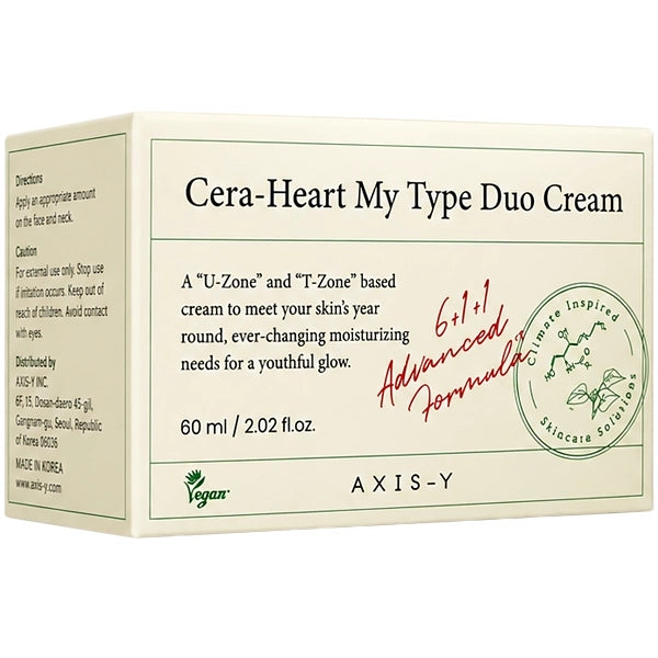 Creme Facial Hidratante Axis-y Cera-Heart My Type Duo 60ml