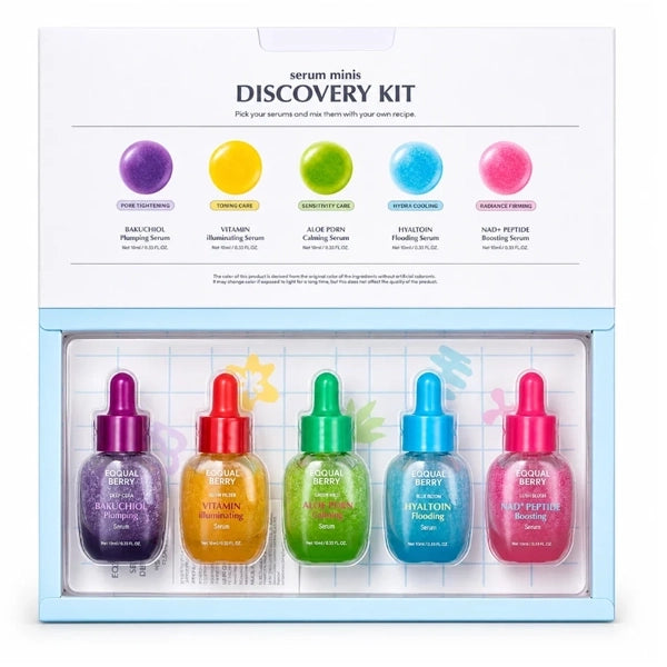 Kit Sérum Facial Eqqualberry Discovery Kit de 10ml - 5 Unidades