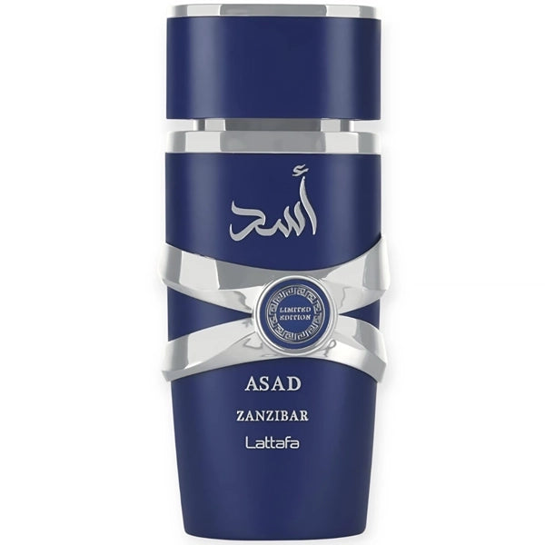 Perfume Masculino Lattafa ASAD Zanzibar Blue Limited Edition EDP 100ml (CX Feia)