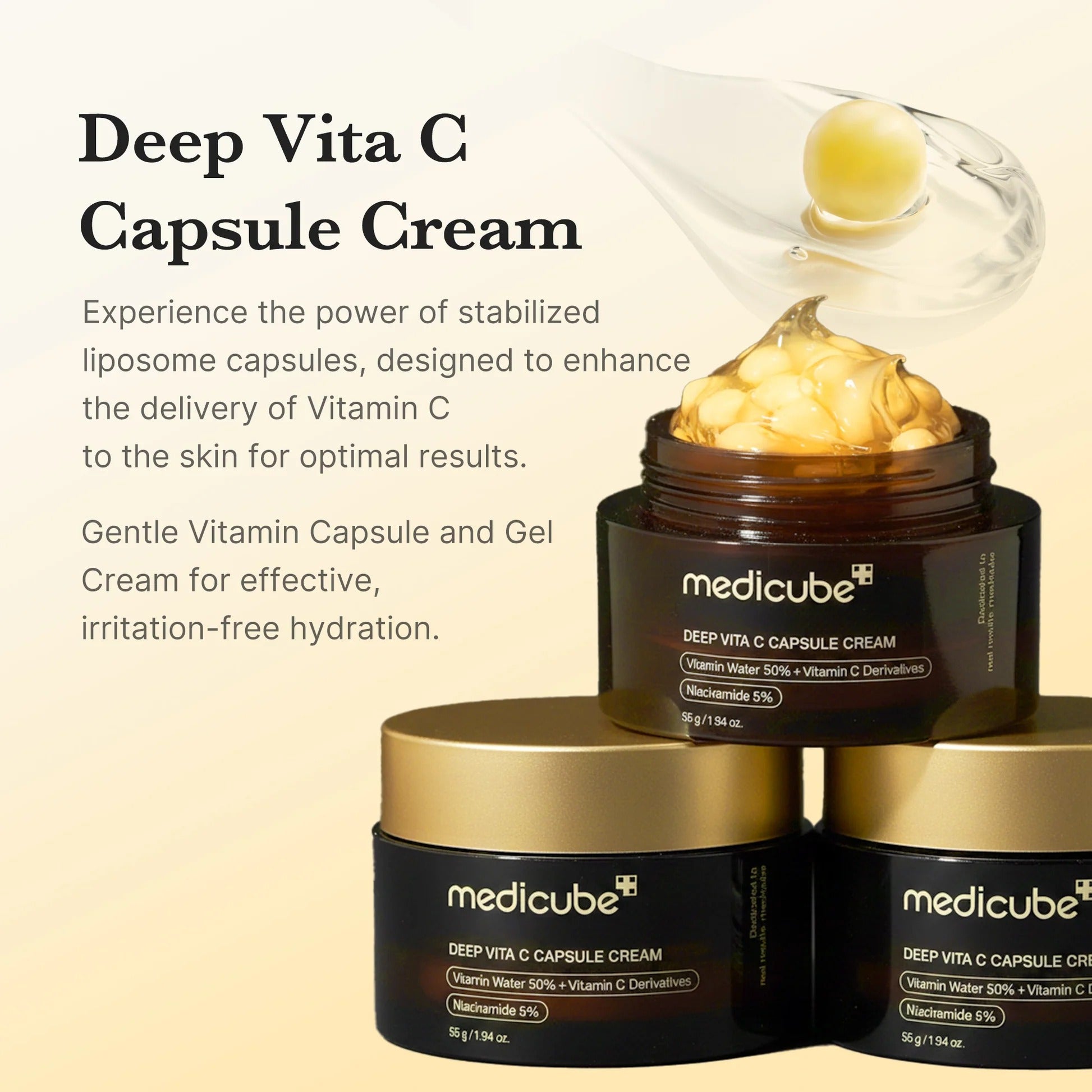MEDICUBE Creme Deep Vita C em Cápsulas 55g