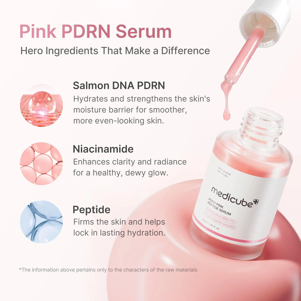 MEDICUBE Sérum Pink de Peptídeo com PDRN 30ml