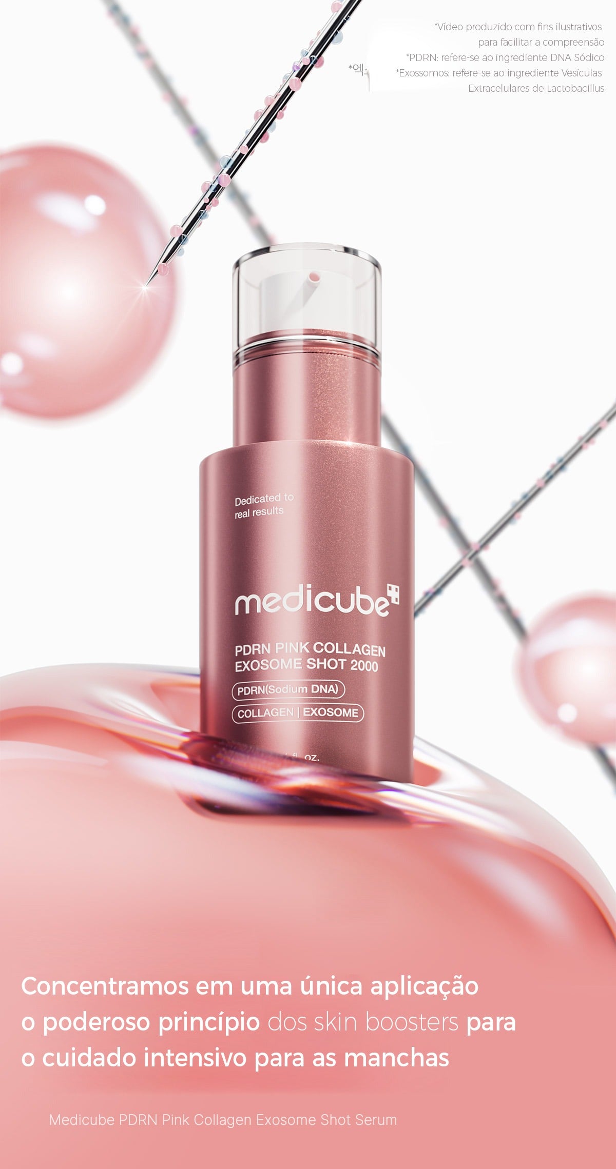 MEDICUBE Sérum Pink PDRN + Exossomas Shot 2000 30ml